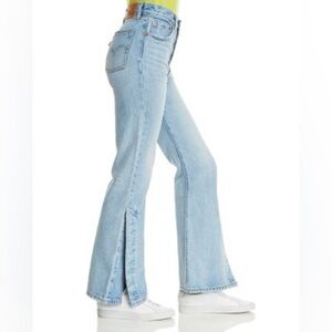 Levi's Sky Blue Wide Leg Jeans